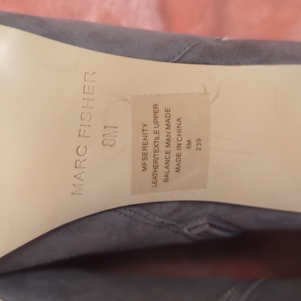Marc Fisher Grey Swade Peep Toe Stiletto Heels - Picture 7 of 8